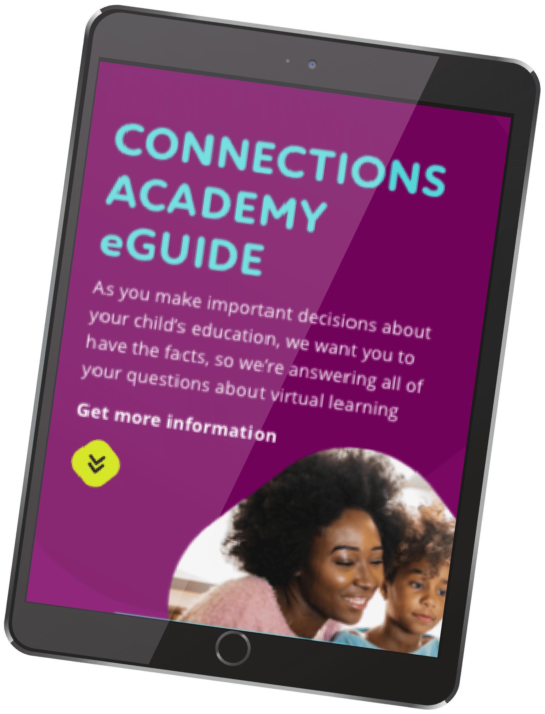 African American female student in LiveLesson session online - Connections Academy
